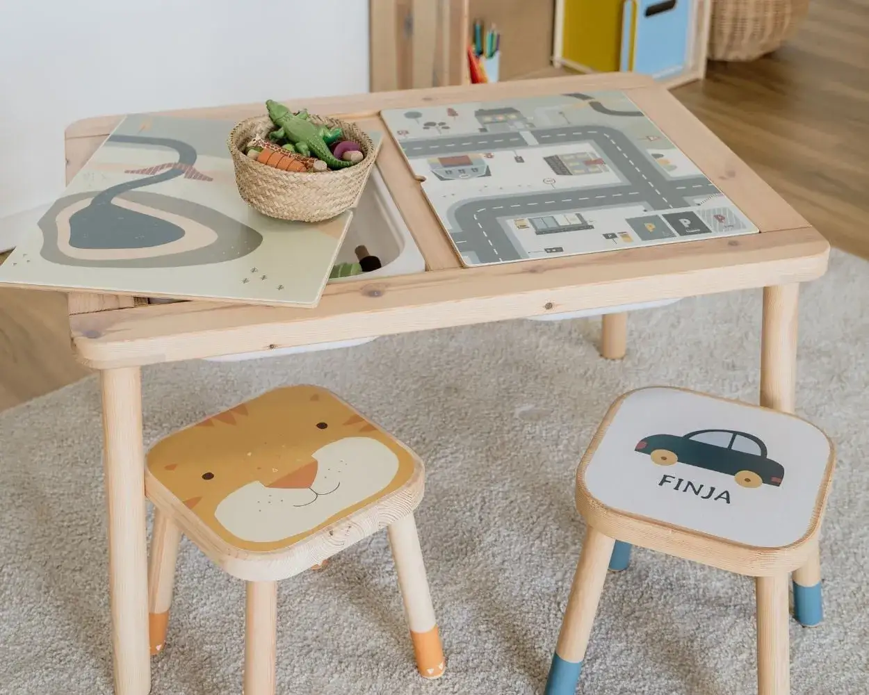 stolik sensoryczny ikea flisat modyfikacje hacks