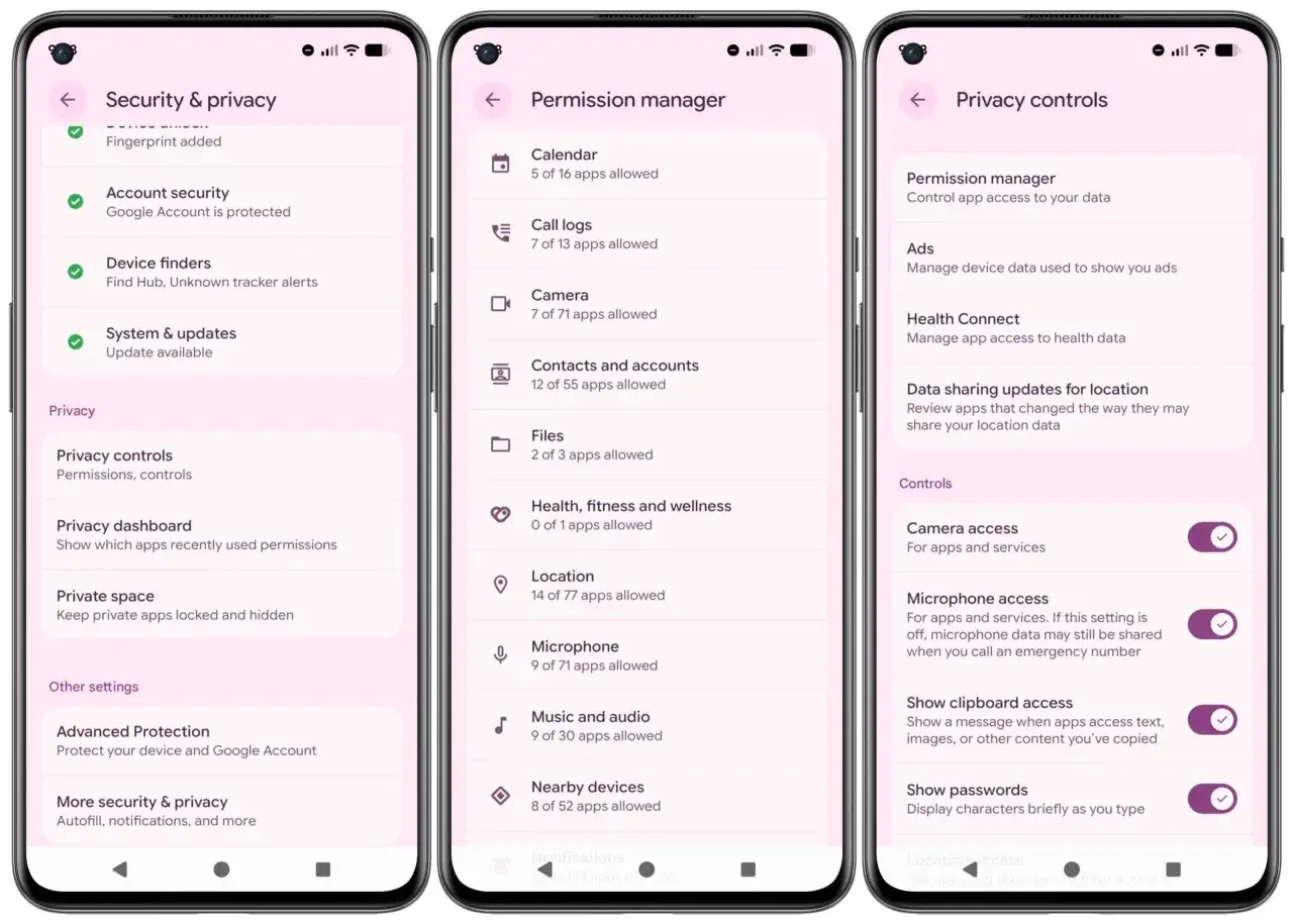 Zabezpieczenia telefonu: sprawdź uprawnienia aplikacji, ustawienia prywatności i bezpieczeństwa, aby uniknąć ryzyka zhakowany telefon.