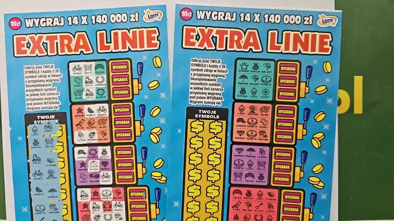 Zdrapka Extra Linie przykład layout