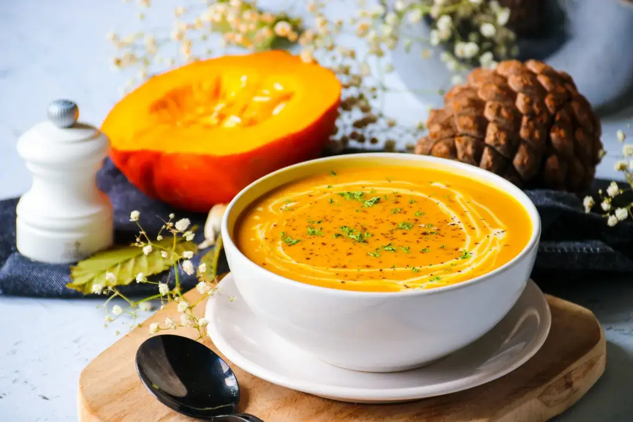 Variantes soupe potiron lait de coco curry