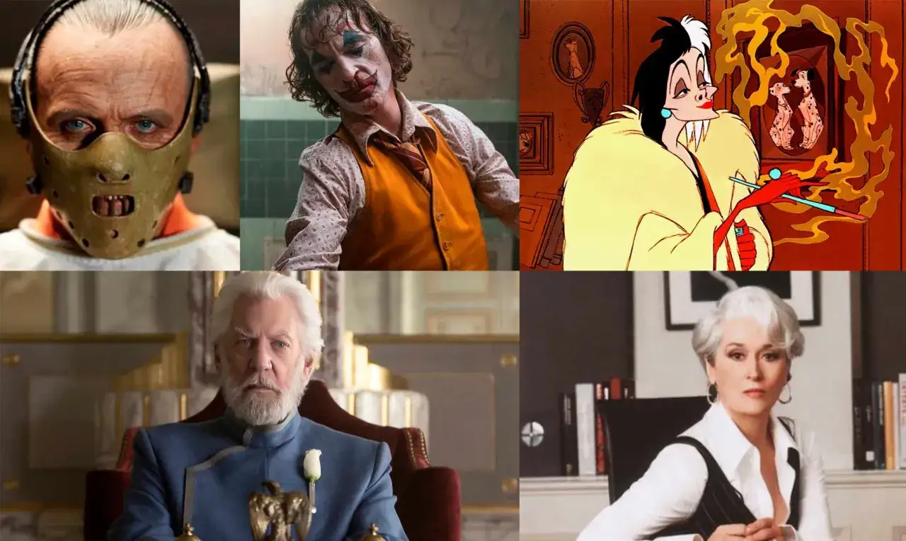 Hannibal Lecter, Joker, Cruella de Vil, Snow, Miranda Priestly: ic&oacute;nicos antagonistas ejemplos de villanos inolvidables.