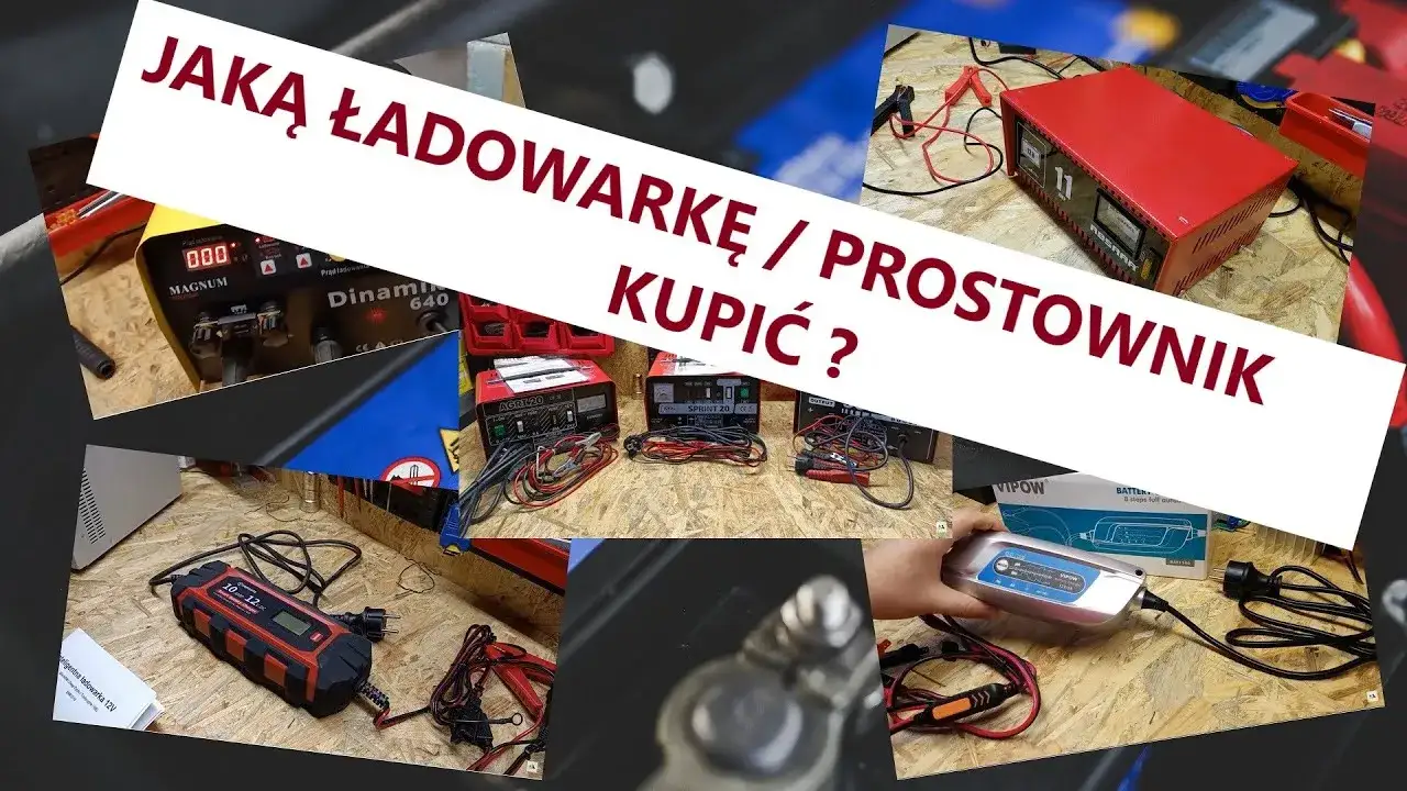 r&oacute;żnice prostownik ładowarka infografika