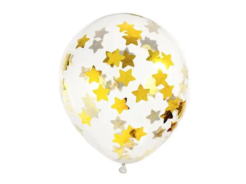 balony przezroczyste konfetti akcesoria