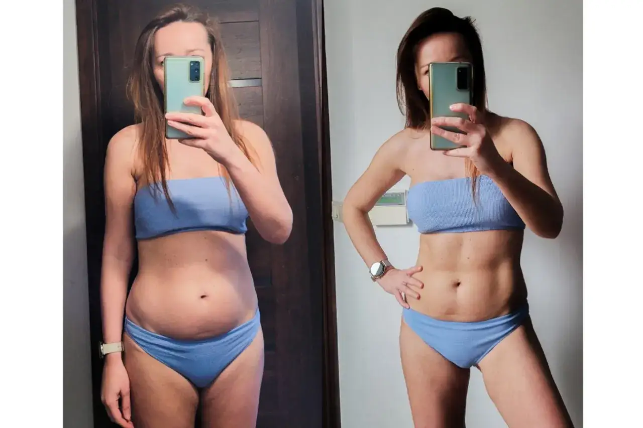Metamorfoza po treningach. Czy crossfit pomaga schudnąć? Ta kobieta udowadnia, że tak! Widać wyraźną różnicę w sylwetce.