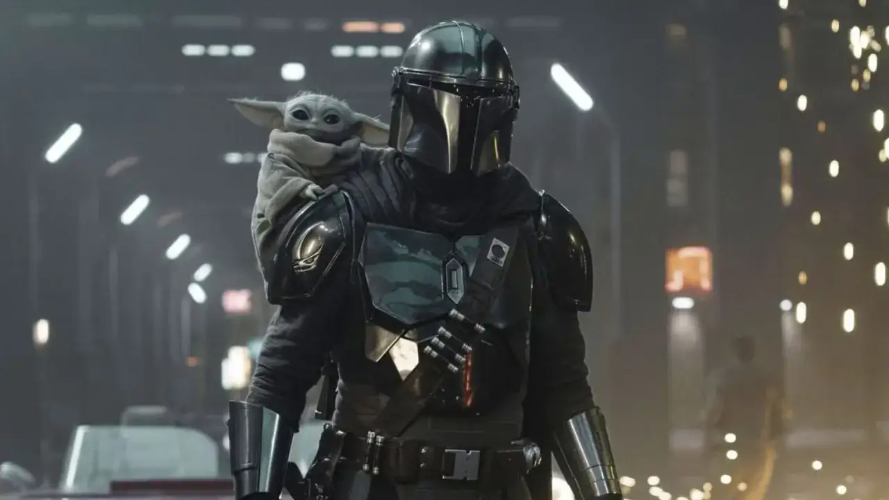 Mandalorian z Grogu na ramieniu, gotowi na przygody w mandalorian sezon 4.