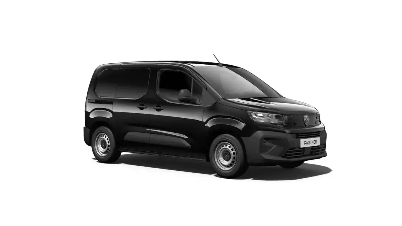 Czarny van Partner, idealny partner w biznesie i codziennych podróżach.
