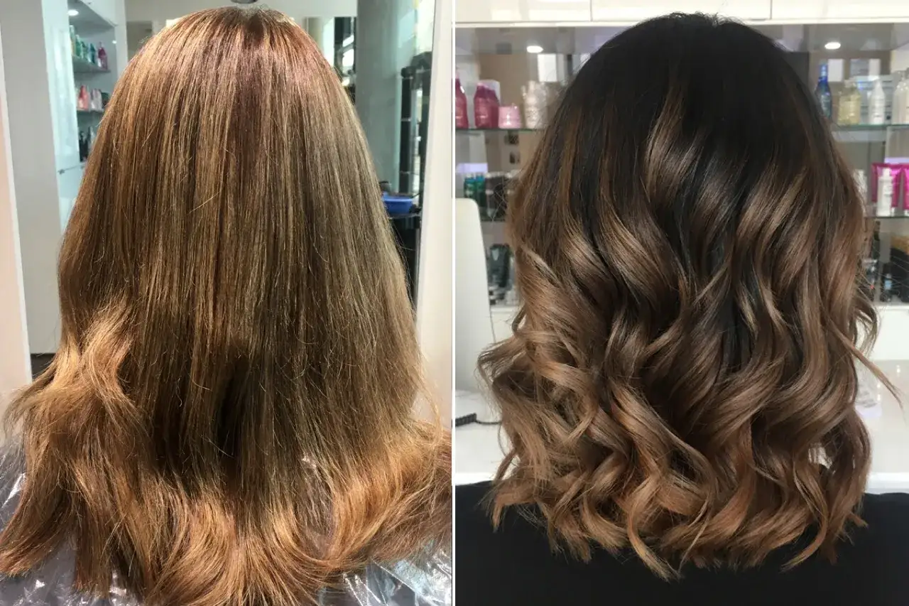 Haarf&auml;rbetechniken Balayage Ombre Unterschied