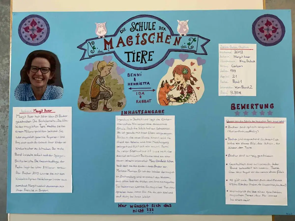 Buchvorstellung Plakat: Margit Auer, Autorin der