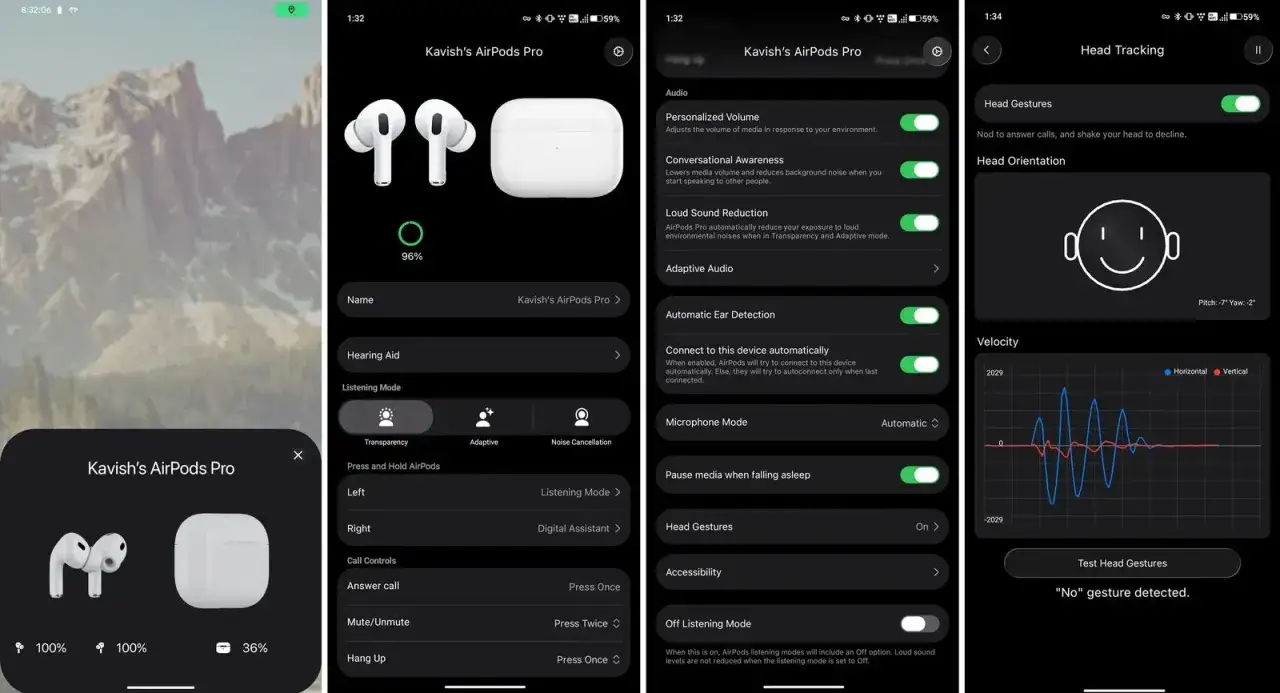 AirPods Pro na Androidzie? Aplikacja pokazuje ustawienia słuchawek, w tym funkcje takie jak