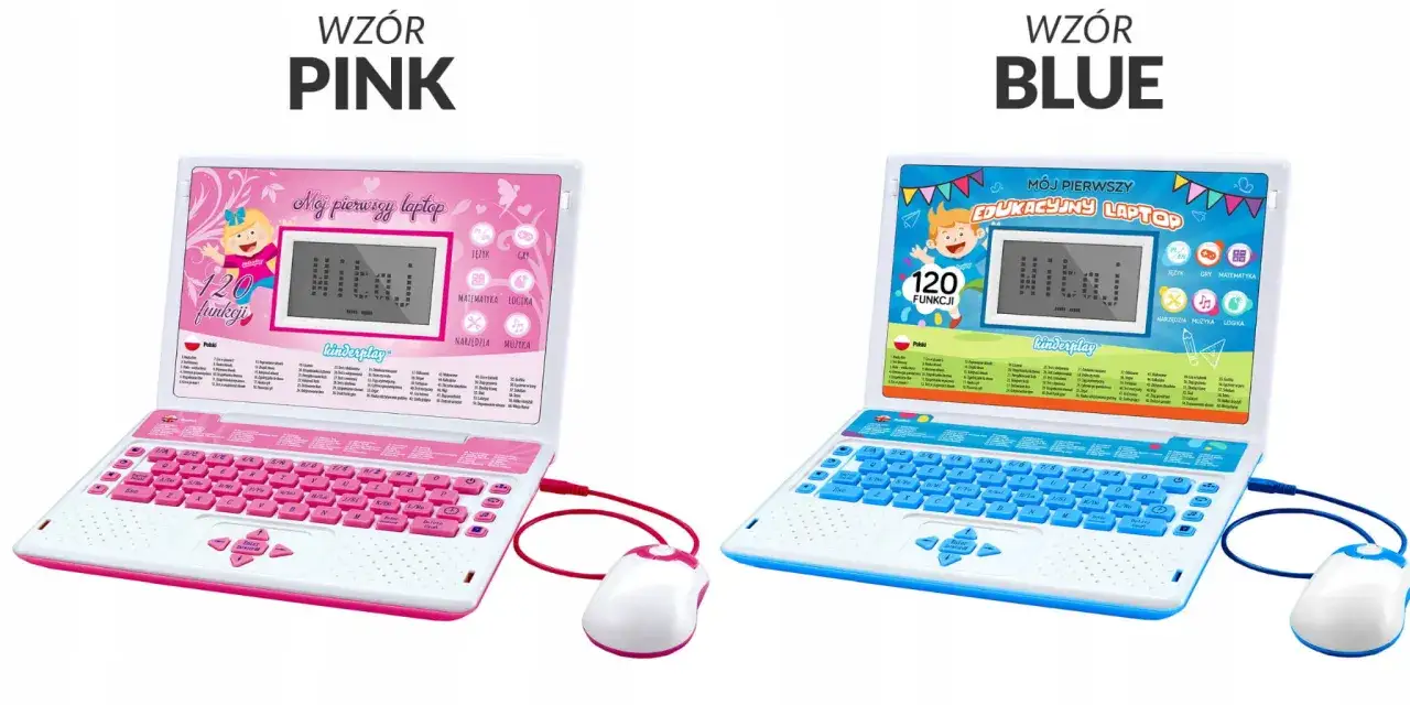 zabawkowe laptopy dla dzieci w r&oacute;żnym wieku