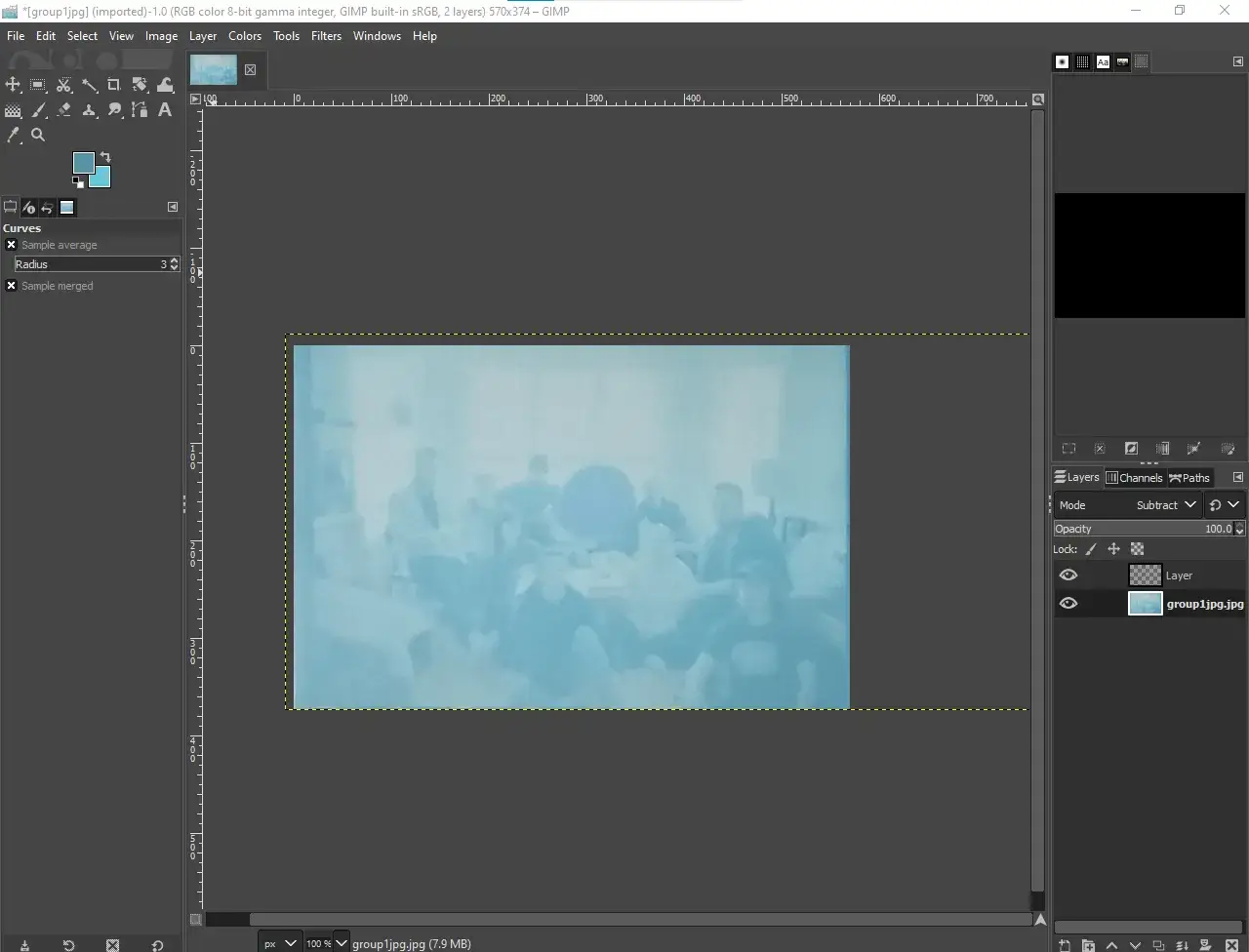 Jak zrobić negatyw zdjęcia w GIMP: warstwa z trybem