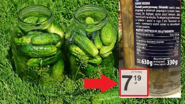 Ogórki kiszone domowe i sklepowe