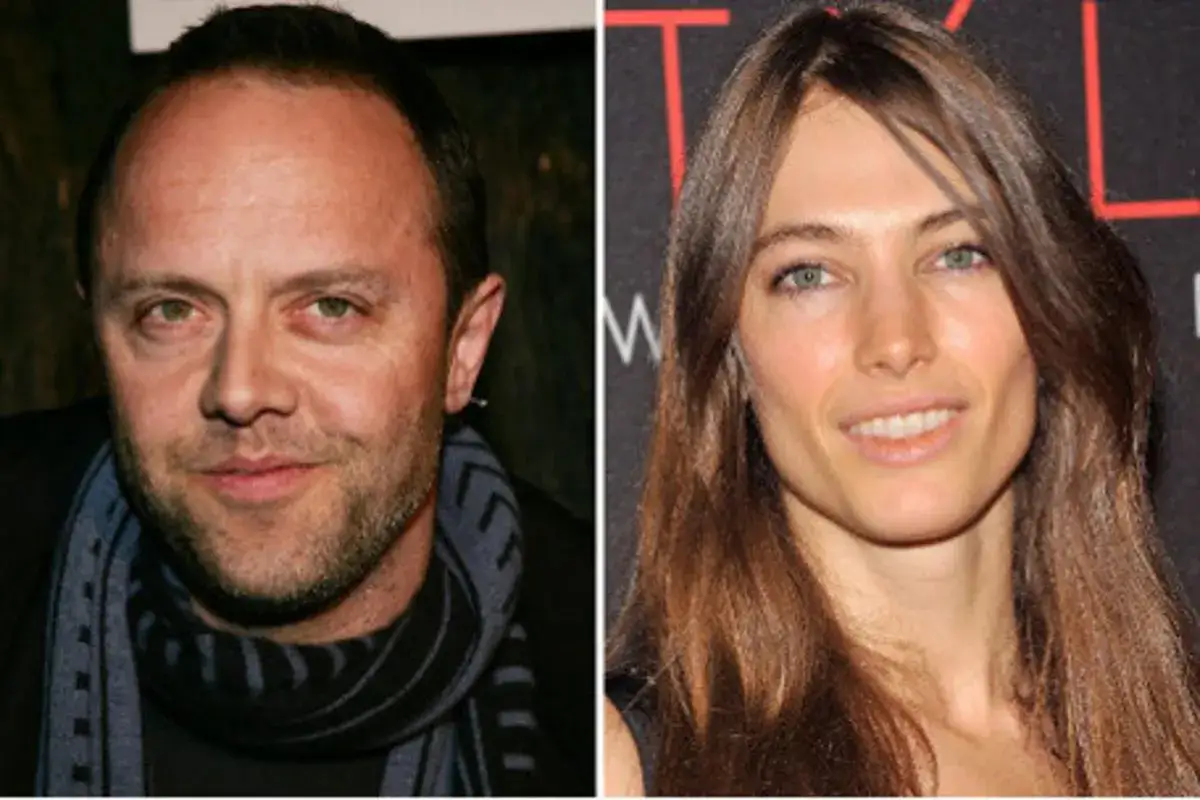 Lars Ulrich i jego żona, Jessica Miller, na zdjęciu.