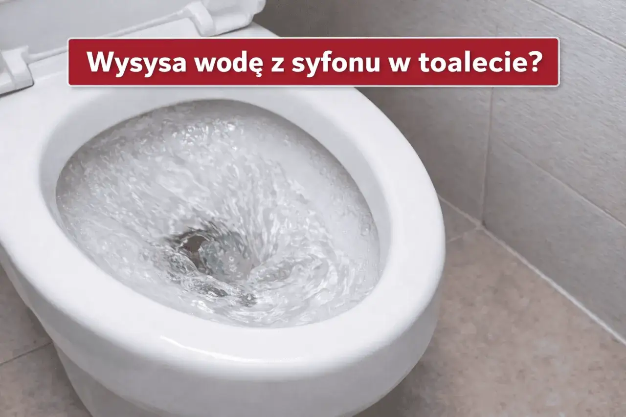 Woda wiruje w muszli klozetowej. Czy problemem jest odpowietrzenie kanalizacji i wysysa wodę z syfonu?