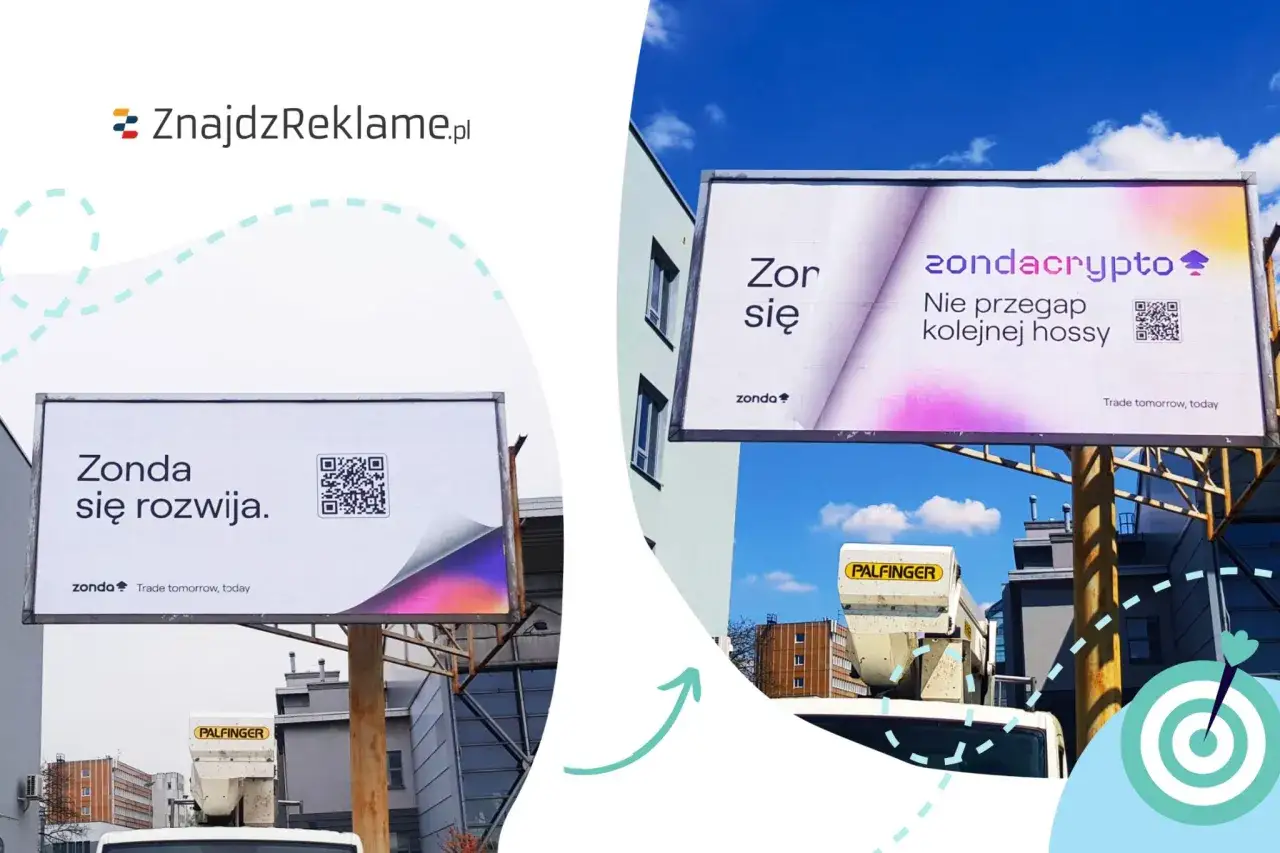 Dwie billboardy Zonda: