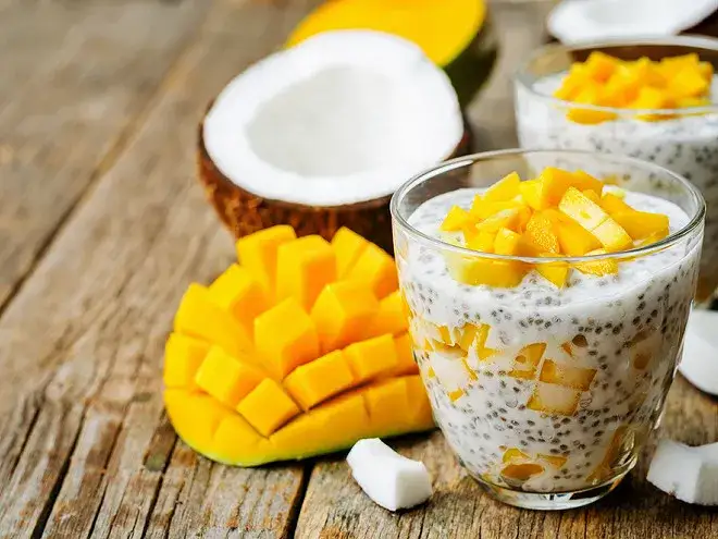Verrine mangue coco chia
