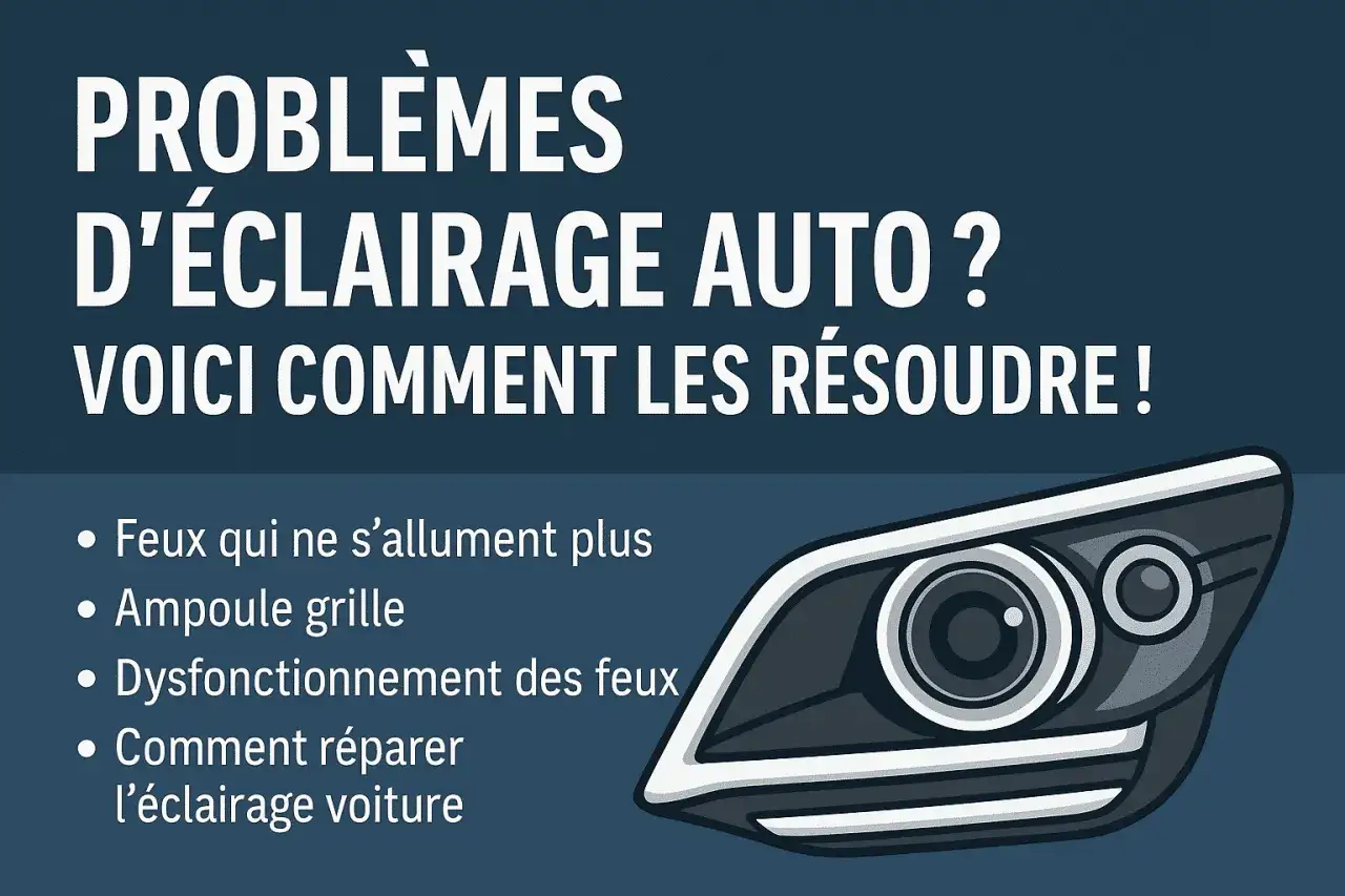 Problèmes d'éclairage auto : feux qui ne s'allument plus, ampoule grillée, dysfonctionnement. Comment réparer l'éclairage voiture, même si la lumière qui clignote est un symptôme.