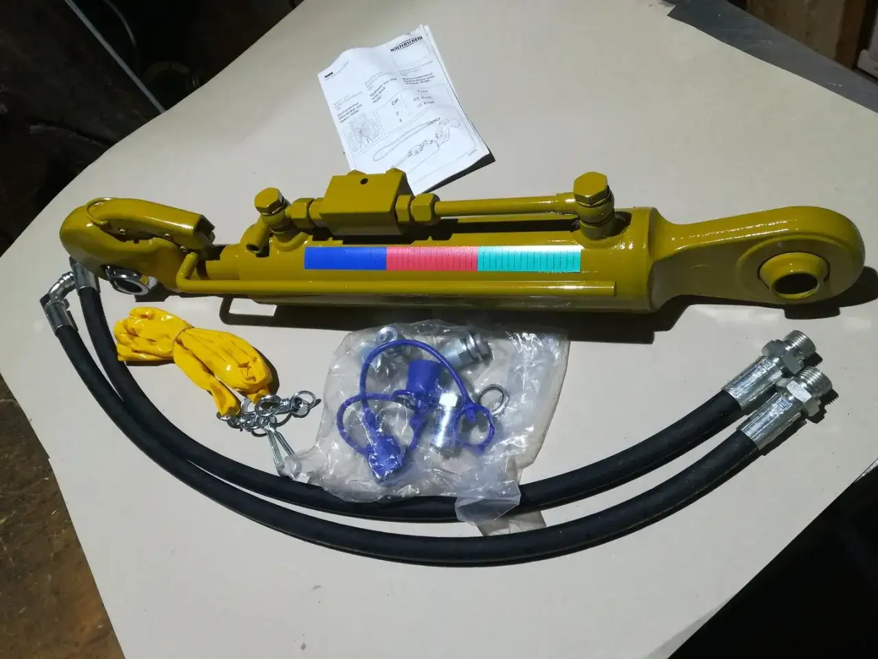Neuer Walterscheid Oberlenker mit Hydraulikschläuchen und Zubehör.