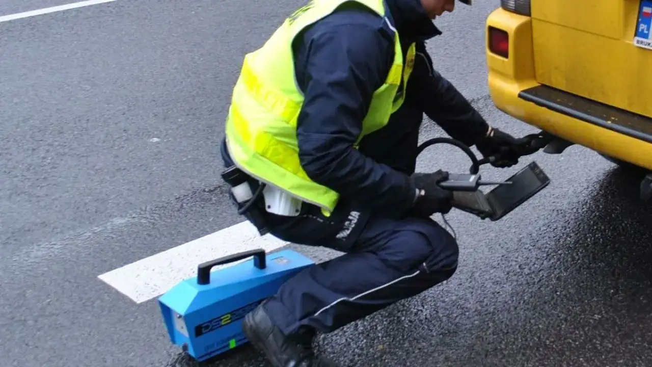 policjant kontrola drogowa filtr DPF