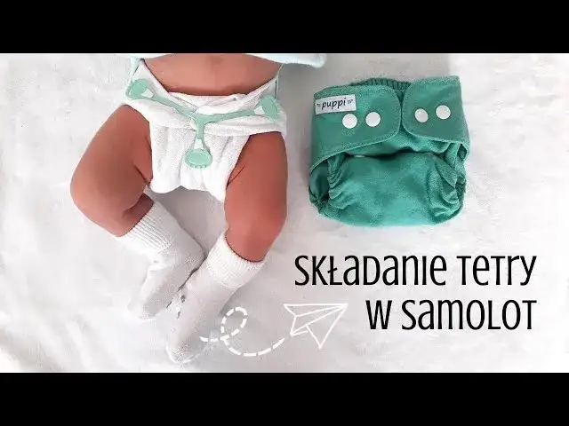 Jak składać pieluchę tetrową samolot instrukcja krok po kroku