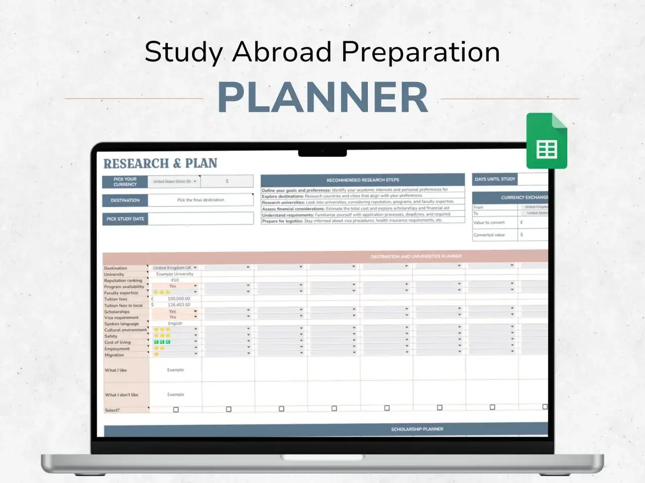 Planer f&uuml;r das Studium im Ausland: &Uuml;bersicht &uuml;ber Ziele, Universit&auml;ten, Kosten und Visa.