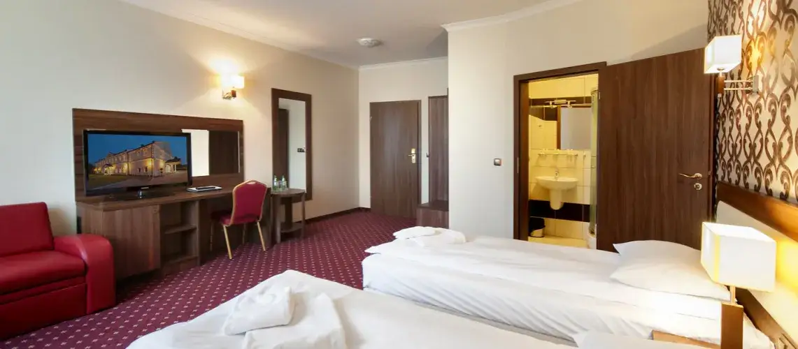 Dworek Eureka pokój hotelowy