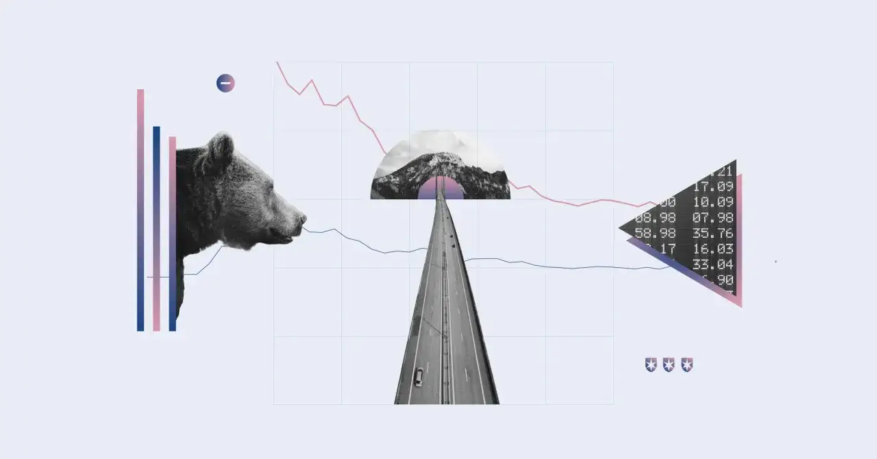 Stock market correction vs bear market chart
