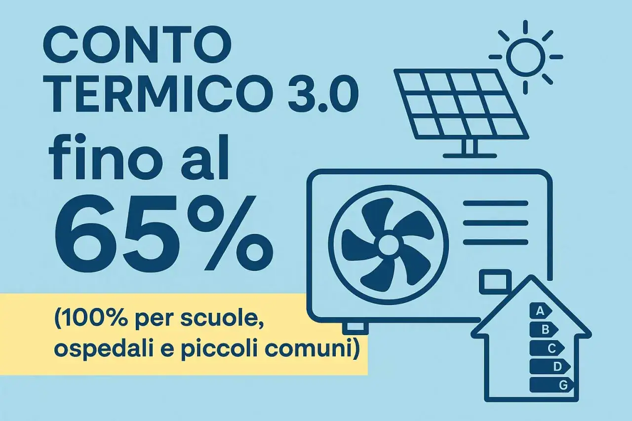 Conto Termico 3.0: incentivi fino al 65% per l'efficienza energetica. Scadenza da verificare per non perdere l'opportunità.