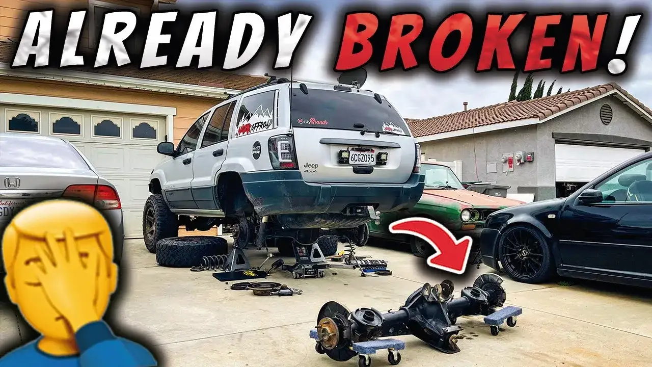 Jeep Grand Cherokee WJ most Dana 30 vs Dana 44a r&oacute;żnice wizualne