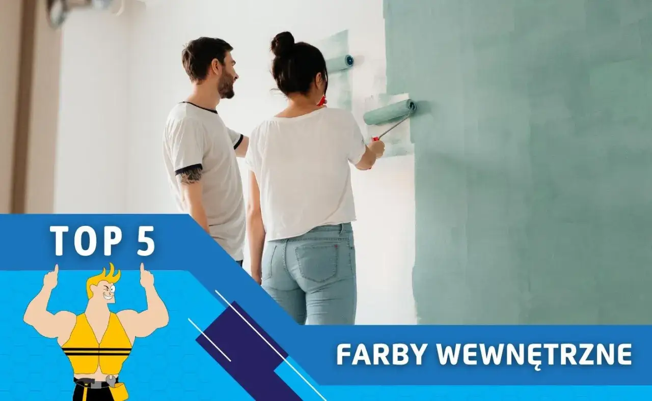 Para maluje ścianę, szukając najlepszej farby do ścian ranking. Wnętrza nabierają koloru!