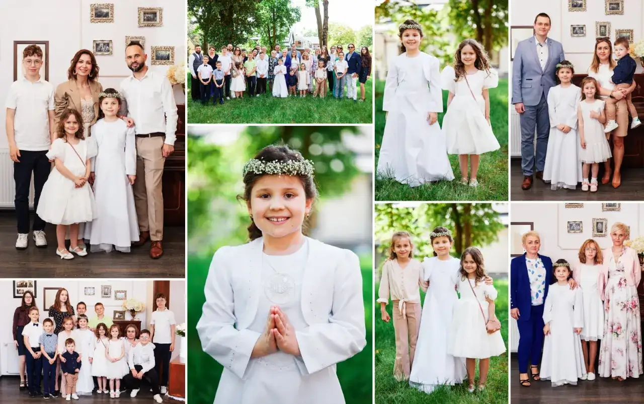 fotograf na komunię zdjęcia reportaż plener grupowe