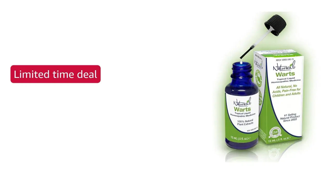 Bouteille de traitement hom&eacute;opathique pour verrues, avec applicateur. Avis sur le tea tree verrue : ce produit naturel est une solution douce.