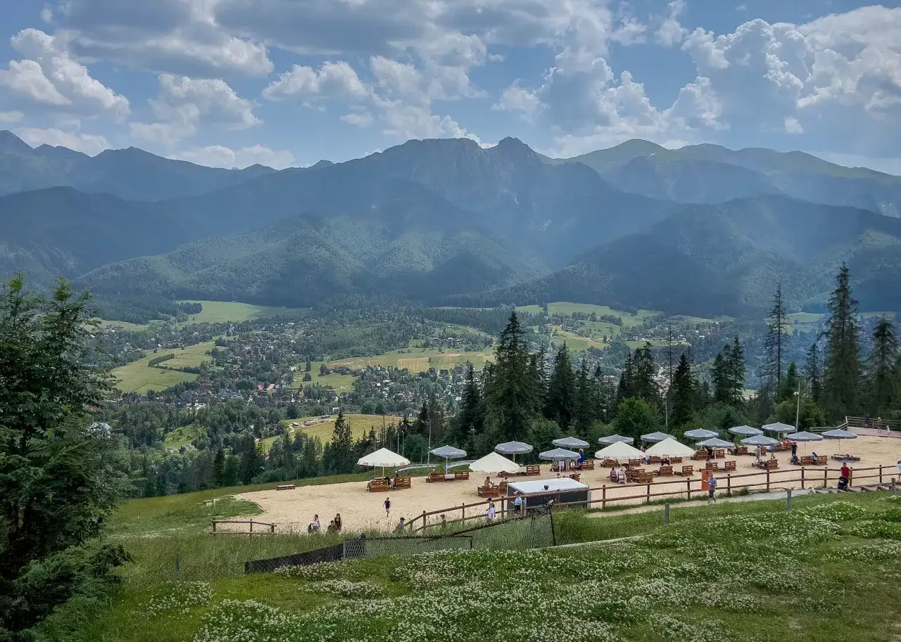 Zakopane Krupówki Gubałówka panorama