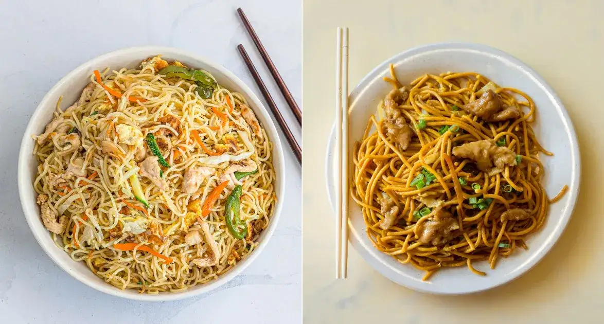 porównanie makaronu chow mein lo mein ramen udon