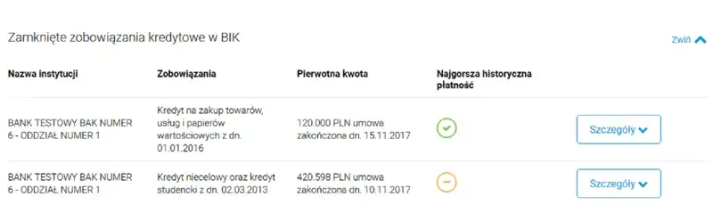 porównanie raport BIK darmowy płatny