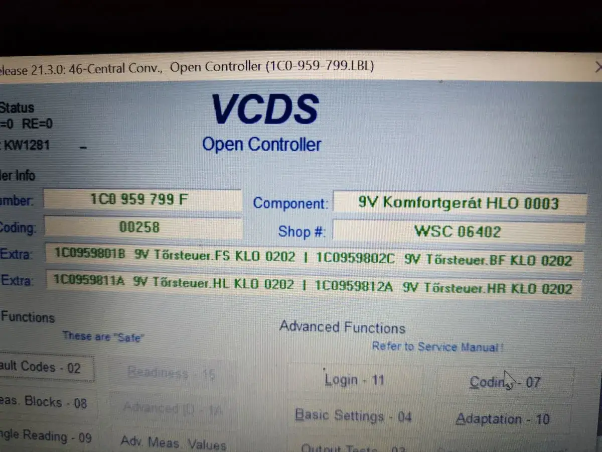 procedura programowania kluczyka VAG