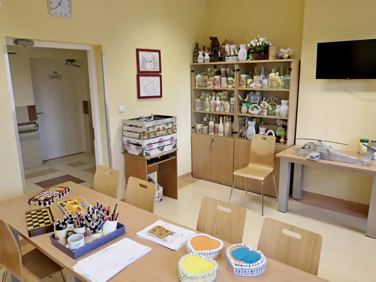 Wnętrze DPS Pęcławice Górne pokój lub świetlica