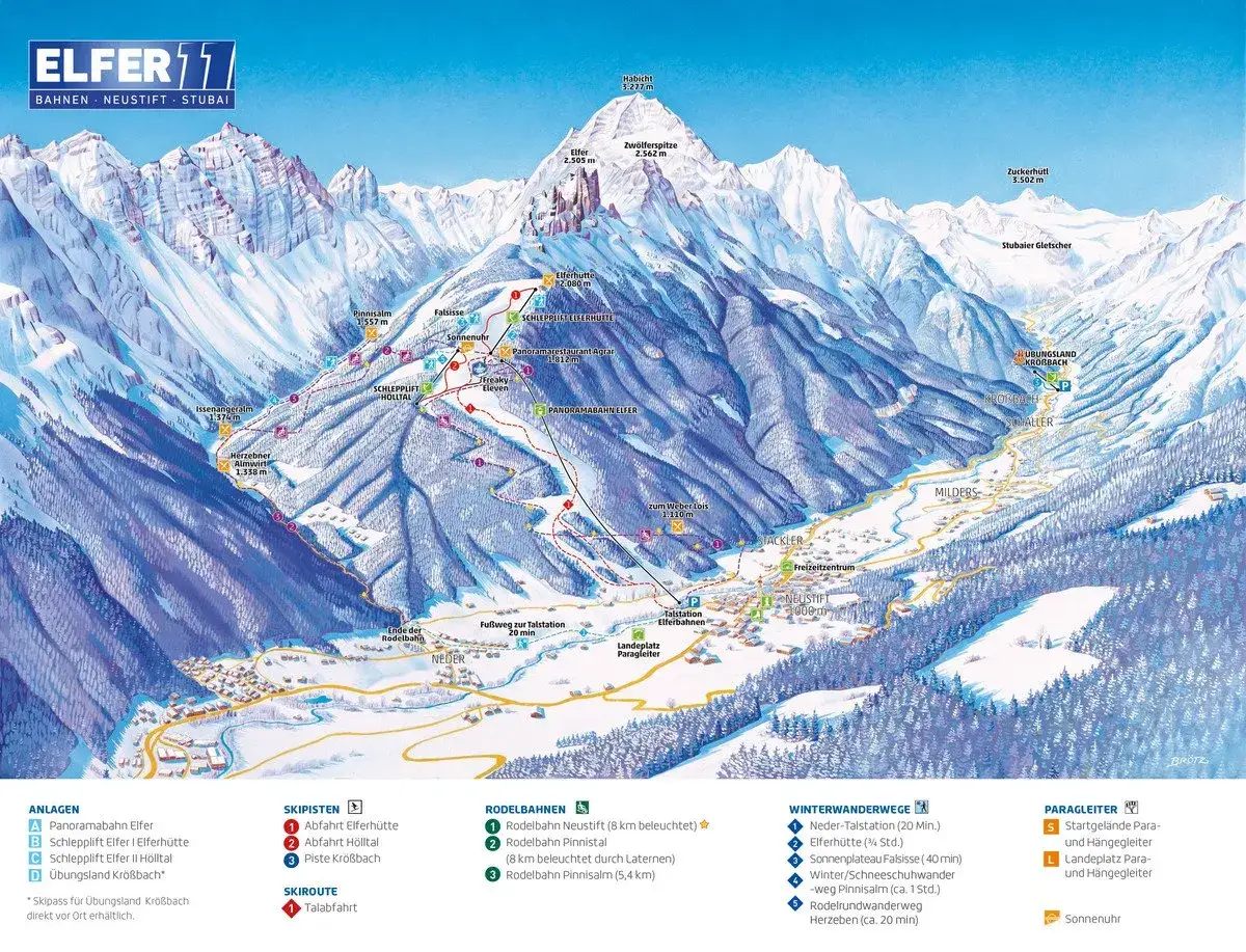 Malownicza panorama Alp Austriackich zimą