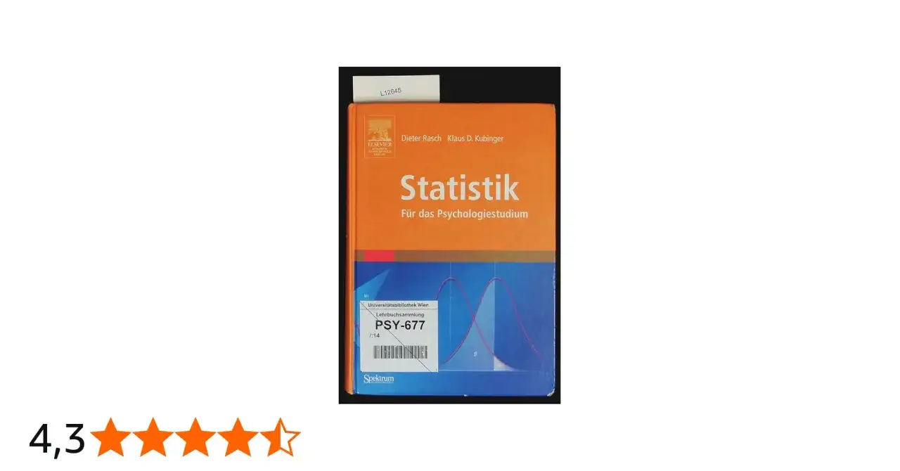 Statistik-Lehrbuch f&uuml;r das Psychologiestudium, ideal f&uuml;r einen polyvalenten Bachelor Psychologie.