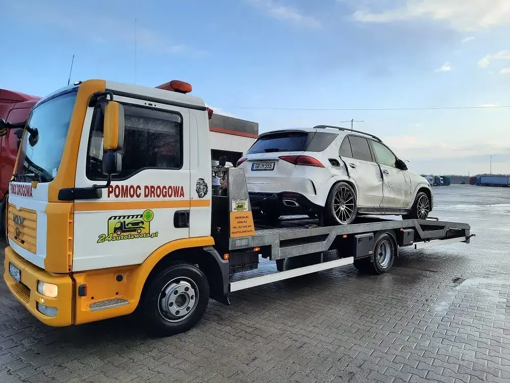 laweta transport samochodu z Niemiec