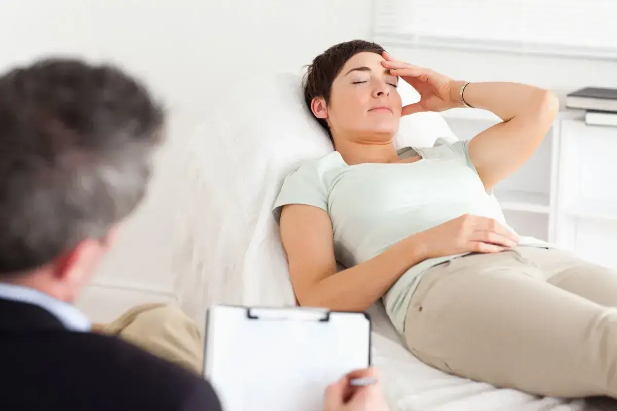 Lekarz psychiatra i pacjent