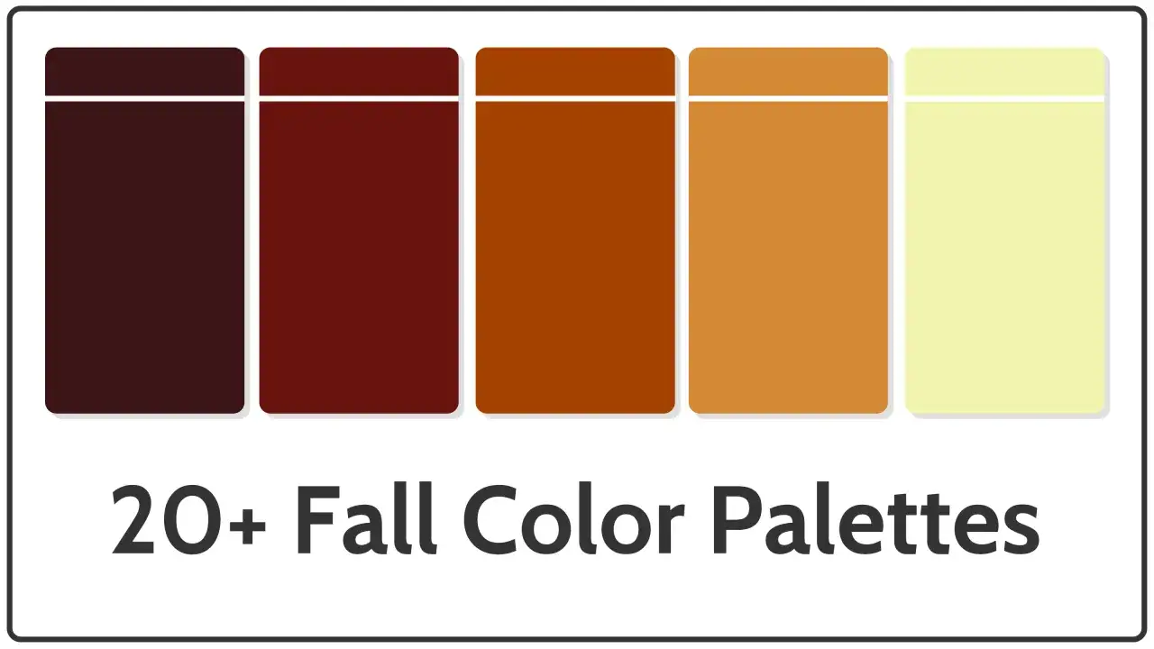 Cinco rect&aacute;ngulos con degradados de colores oto&ntilde;ales: marr&oacute;n oscuro, burdeos, naranja quemado, ocre y amarillo p&aacute;lido.