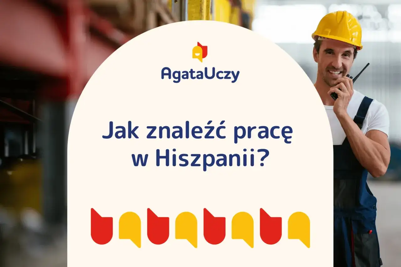 Uśmiechnięty pracownik w kasku i ogrodniczkach trzyma krótkofalówkę. Na tle napis 