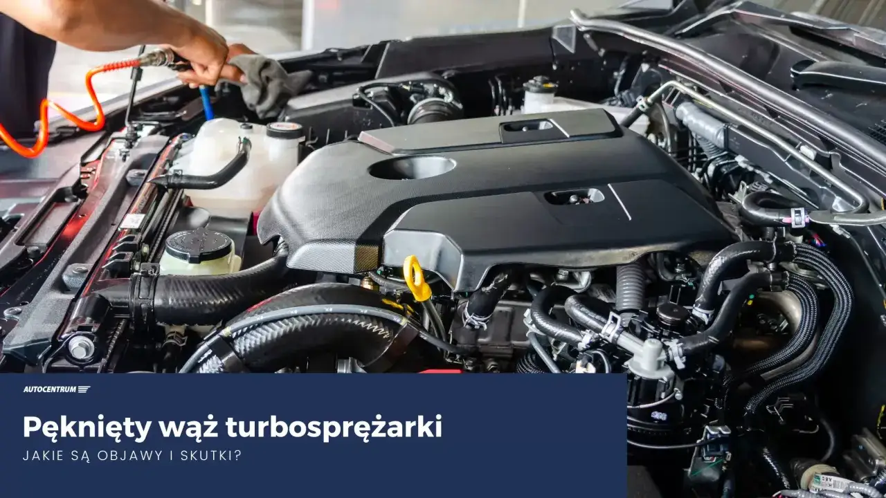 Uszkodzony wąż turbiny objawy: pęknięcie węża turbosprężarki może prowadzić do utraty mocy i nieprawidłowej pracy silnika.