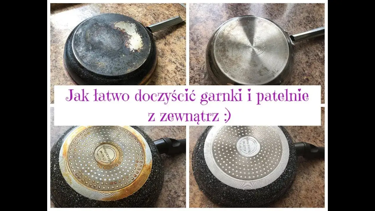 domowe sposoby czyszczenia spodu patelni soda ocet