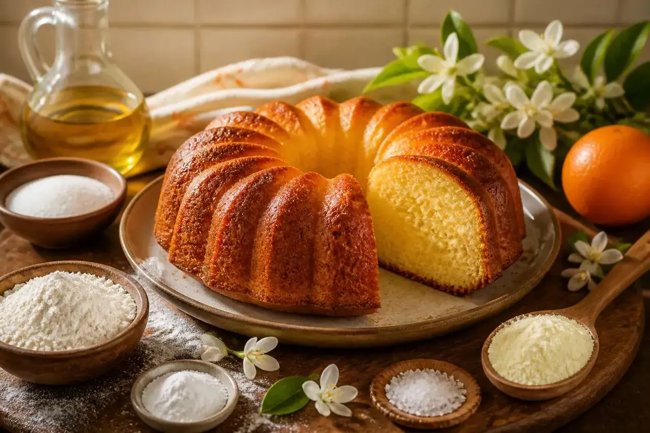 Un d&eacute;licieux cake dor&eacute;, pr&ecirc;t &agrave; &ecirc;tre d&eacute;gust&eacute;. Le temps de cuisson cake four chaleur tournante est parfait pour cette texture moelleuse.