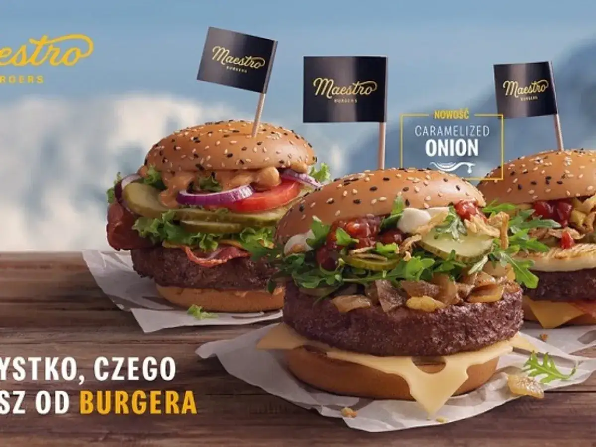 Trzy soczyste burgery Maestro, w tym nowość Caramelized Onion. Idealny burger szefa McDonald's czeka!