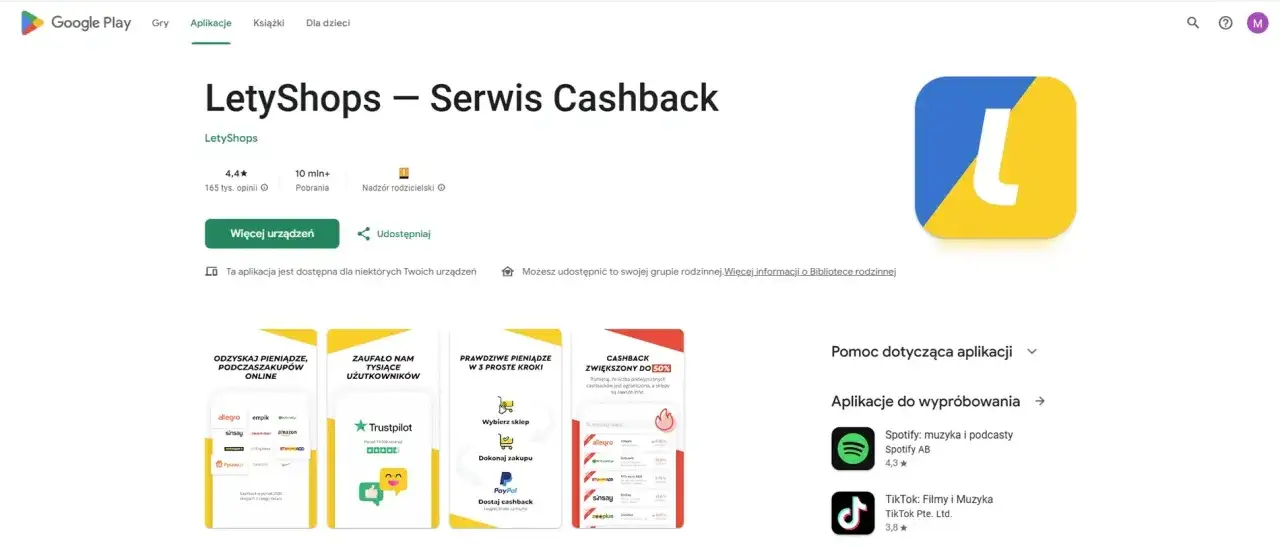 LetyShops &ndash; serwis cashback, kt&oacute;ry pozwala odzyskać pieniądze podczas zakup&oacute;w online.