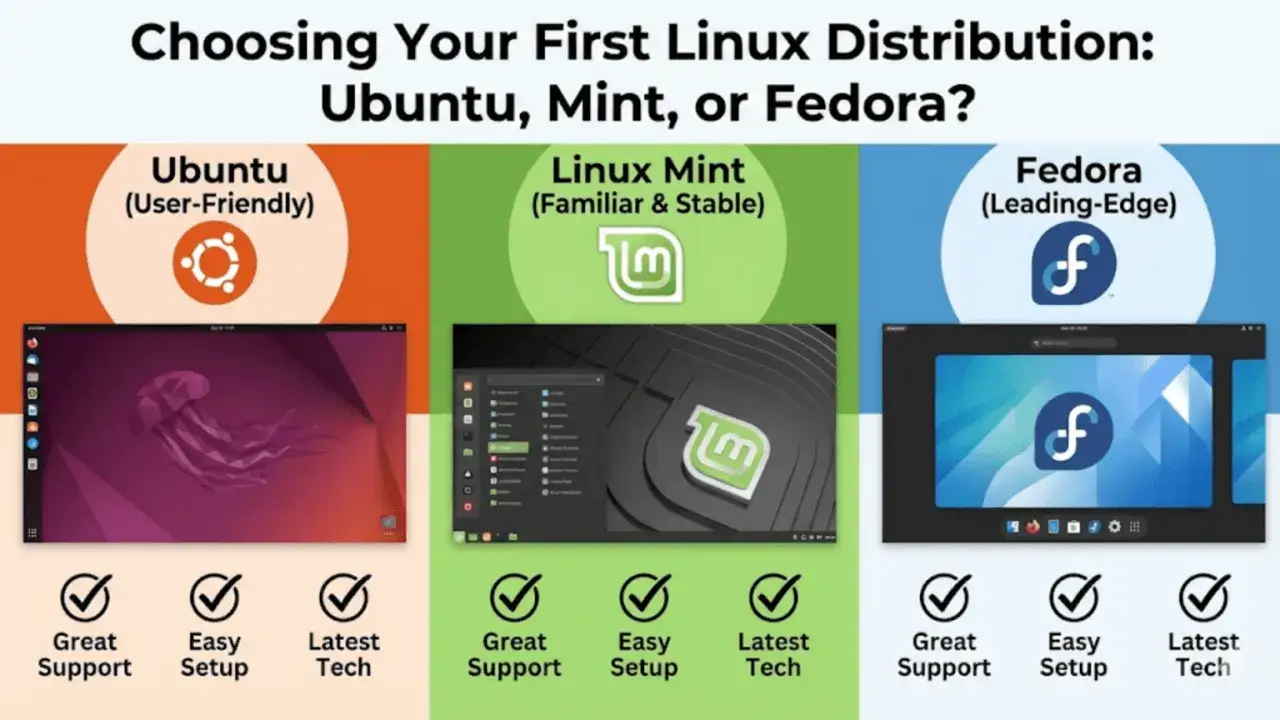 Porównanie dystrybucji Linux: Ubuntu, Mint i Fedora. Który Linux wybrać na początek?