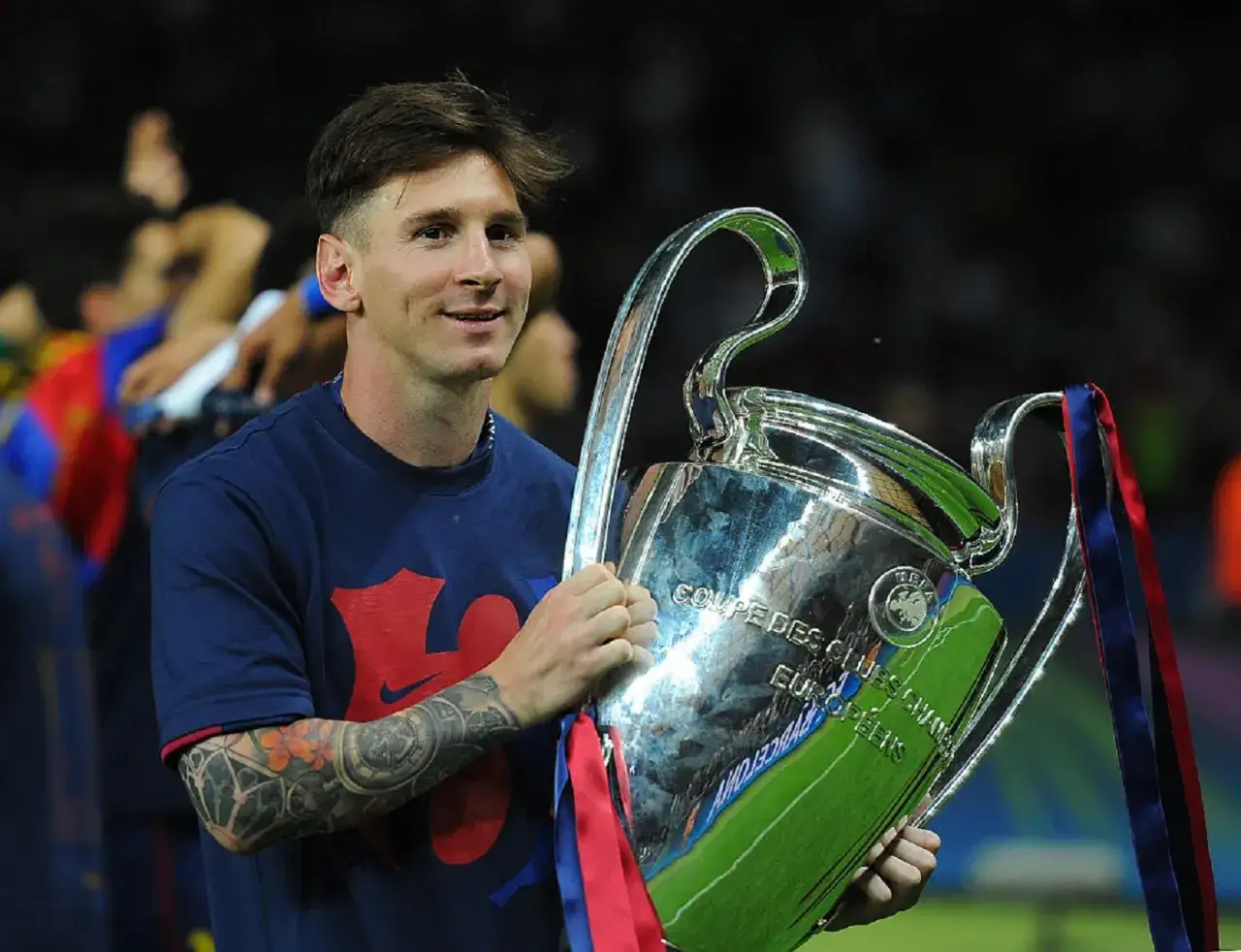 Lionel Messi Liga Mistrzów puchary